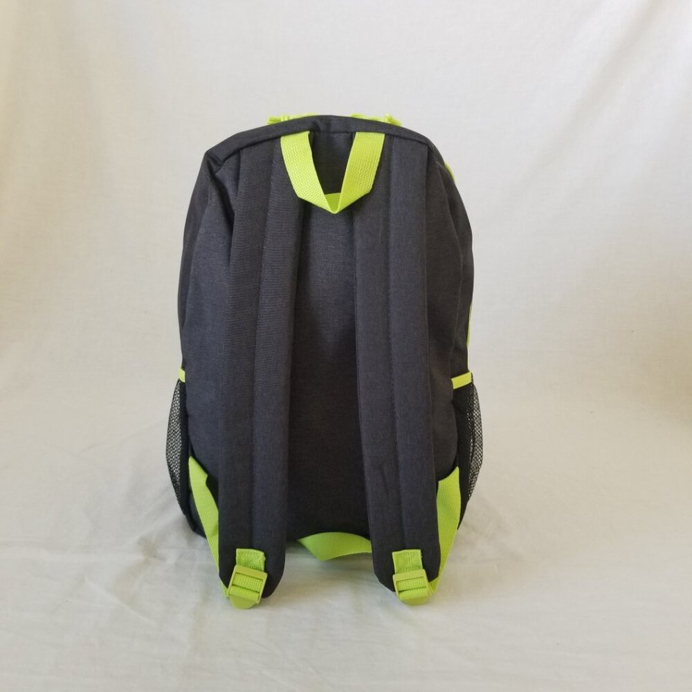 New! Lightweight Black/Green Basic Backpack W/Bot… - image 8